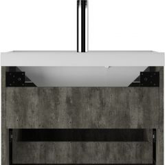 Тумба подвесная под умывальник "UNIT 60" Ева с одним ящиком В1 Бетон Айсберг (DA5905T) | фото 8