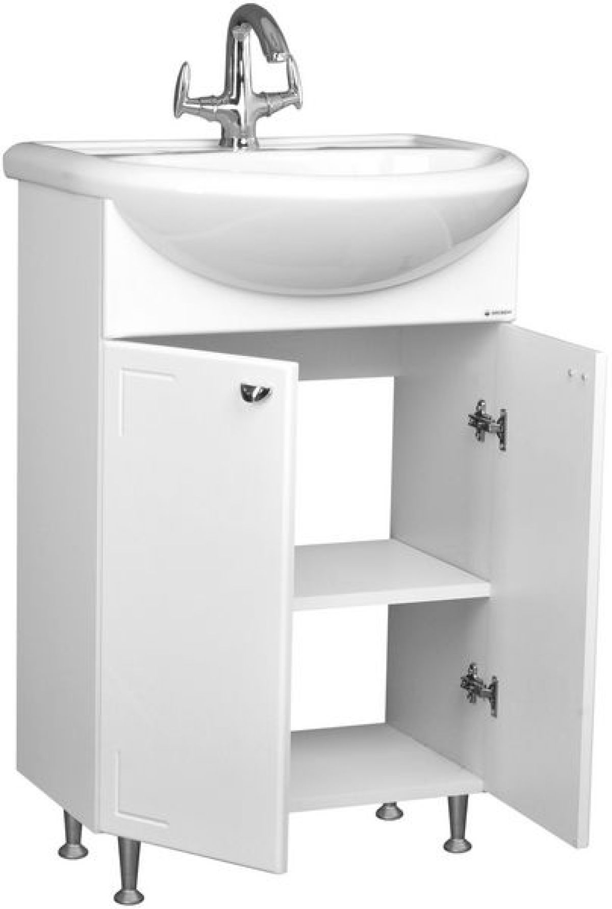 Тумба под умывальник Уют 50 Классик без ящика АЙСБЕРГ (DA1014T) | фото 2