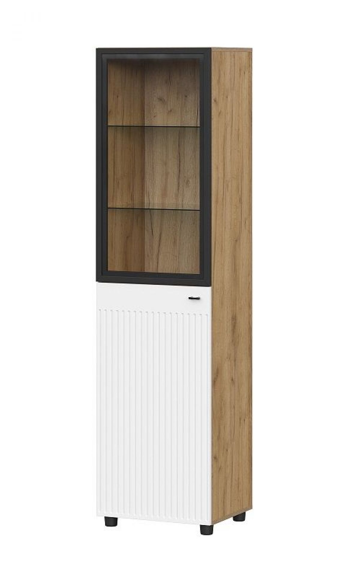 МИЛАН Гостиная (Дуб Золотой/Белый Матовый) модульная | фото 23