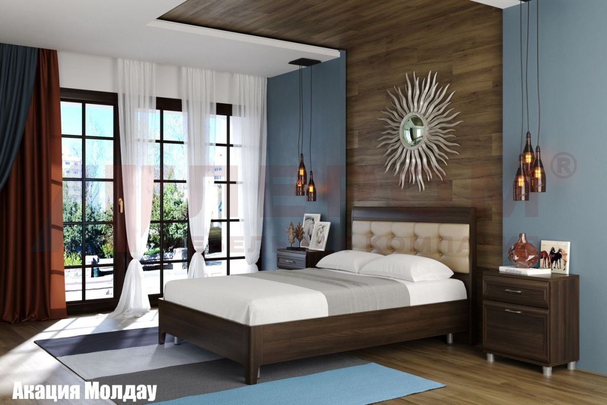 Кровать КР-2074 с мягким изголовьем | фото 3