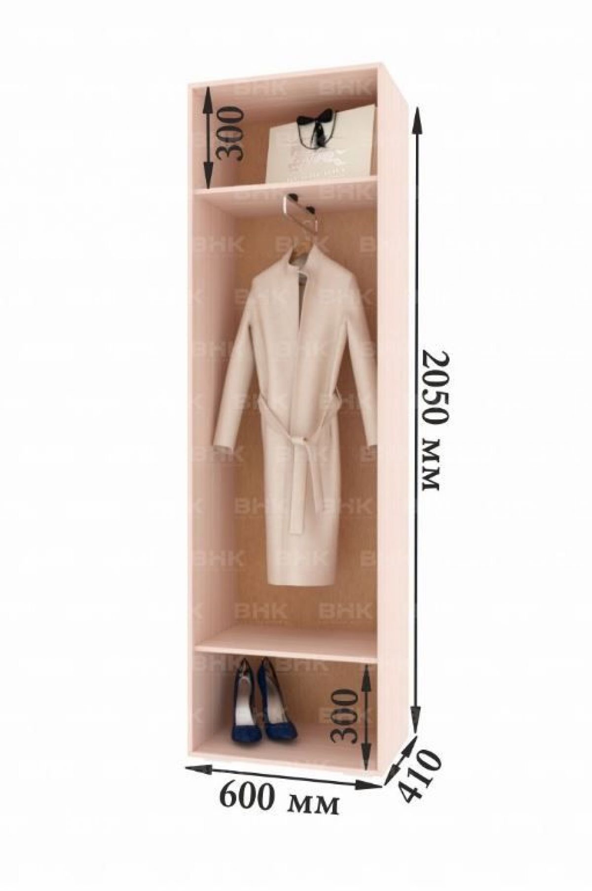 Прихожая Канзас (Модульная) Дуб Сонома/Белый | фото 3