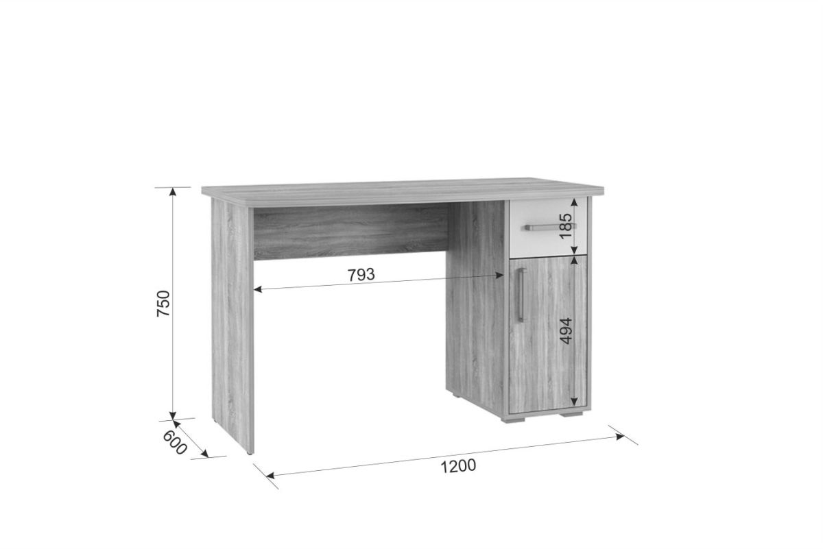 ЛАЙТ 1 Стол компьютерный (1200) | фото 2