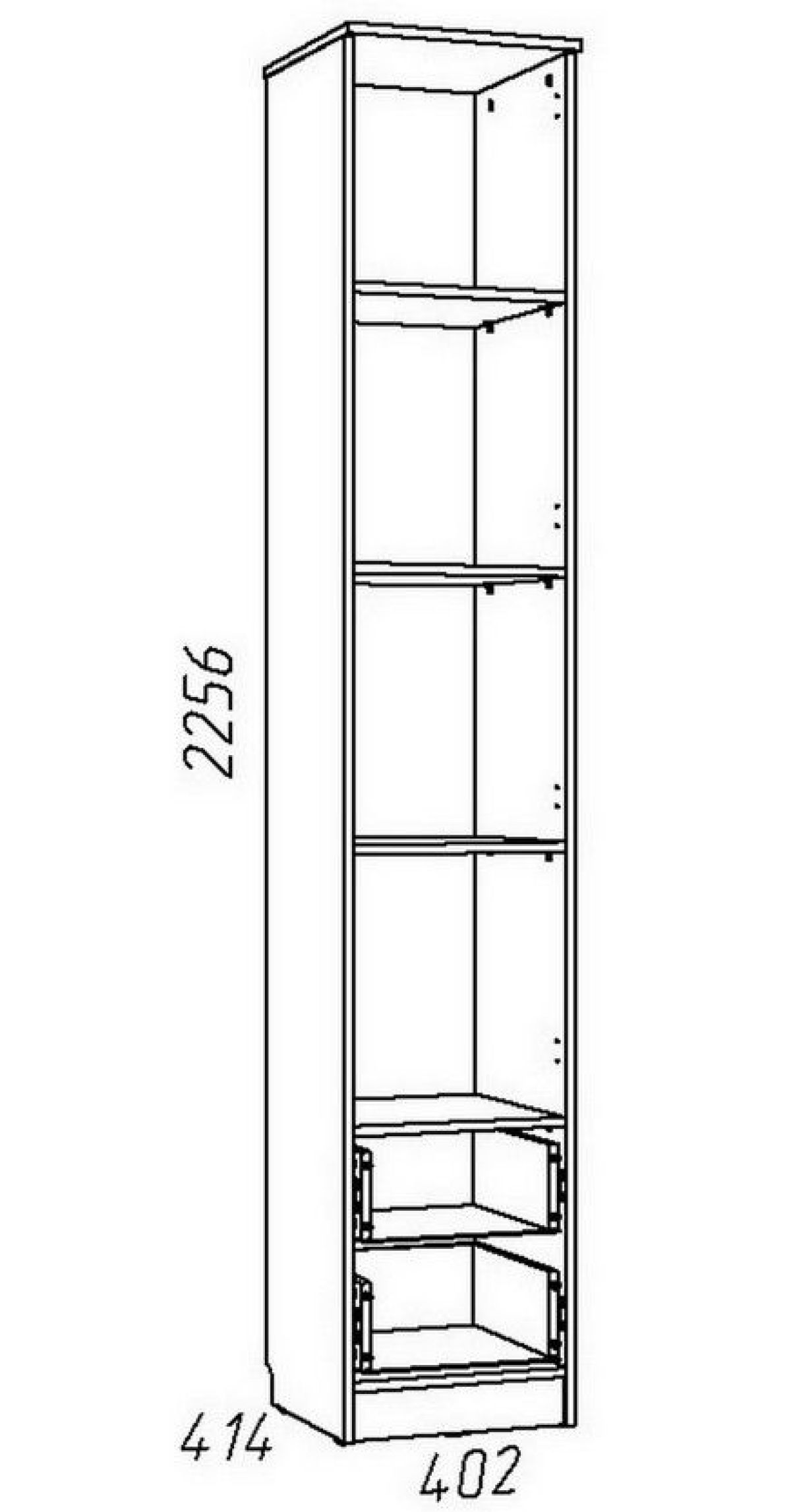 Детская Акварель Шкаф для белья с ящиками НМ 013.01-02 М1 (Капучино/Дуб Сонома) | фото 3