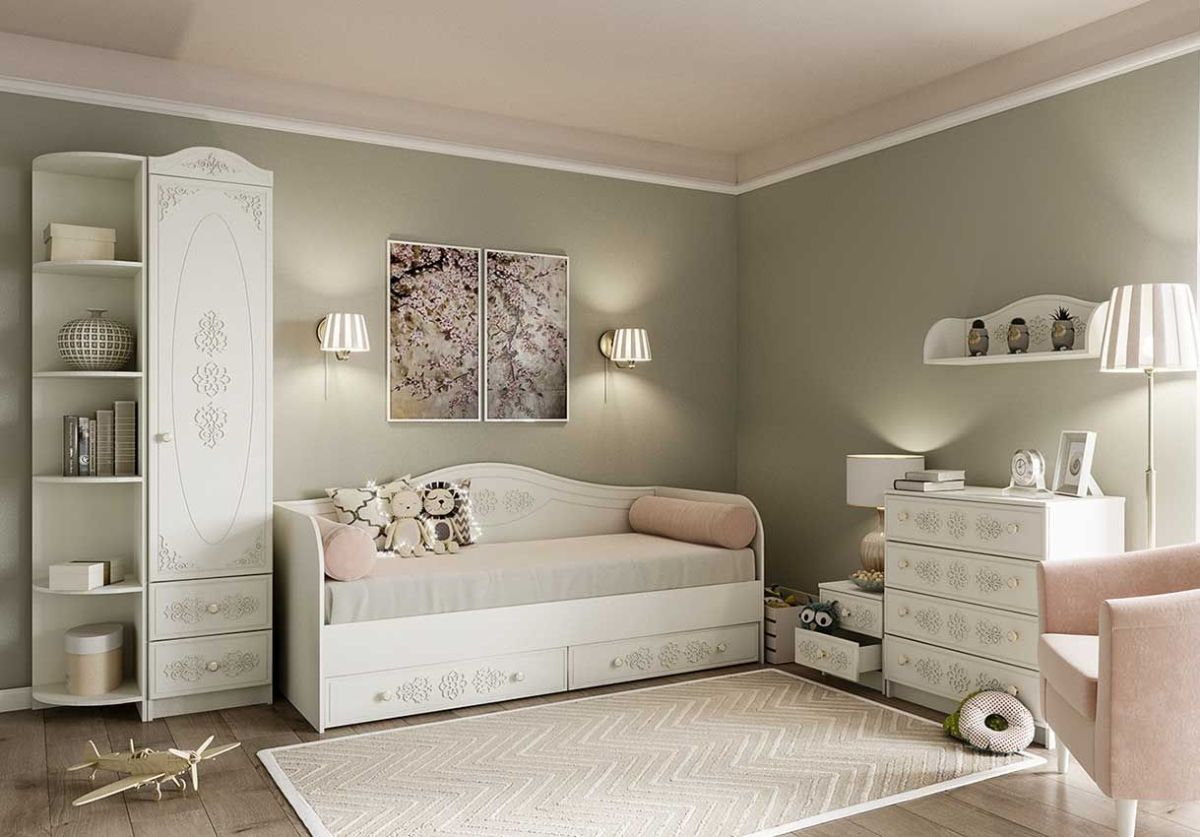 KI-KI КМД800.1 Комод (белый/белое дерево) | фото 2