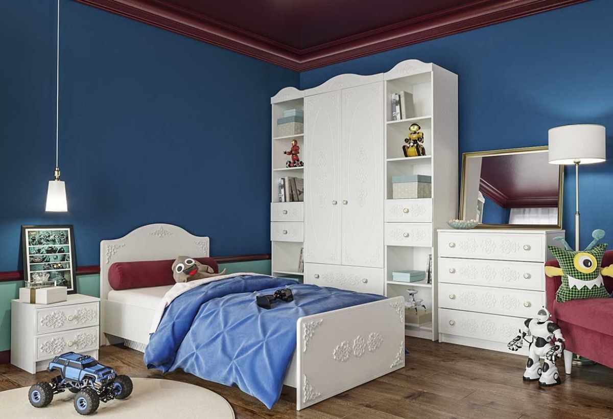 KI-KI КМД800.1 Комод (белый/белое дерево) | фото 4