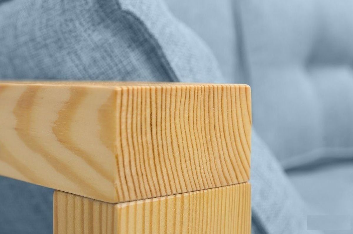 Диван одноместный DEmoku Д-1 (Серебристо-серый/Натуральный) | фото 3