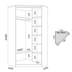 Шкаф-купе ХИТ-У-24-4-66 | фото 2