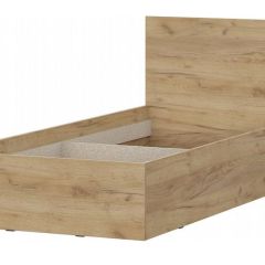 Кровать одинарная 0.9 МСП-1 + основание Лайт (Дуб золотой) | фото 2