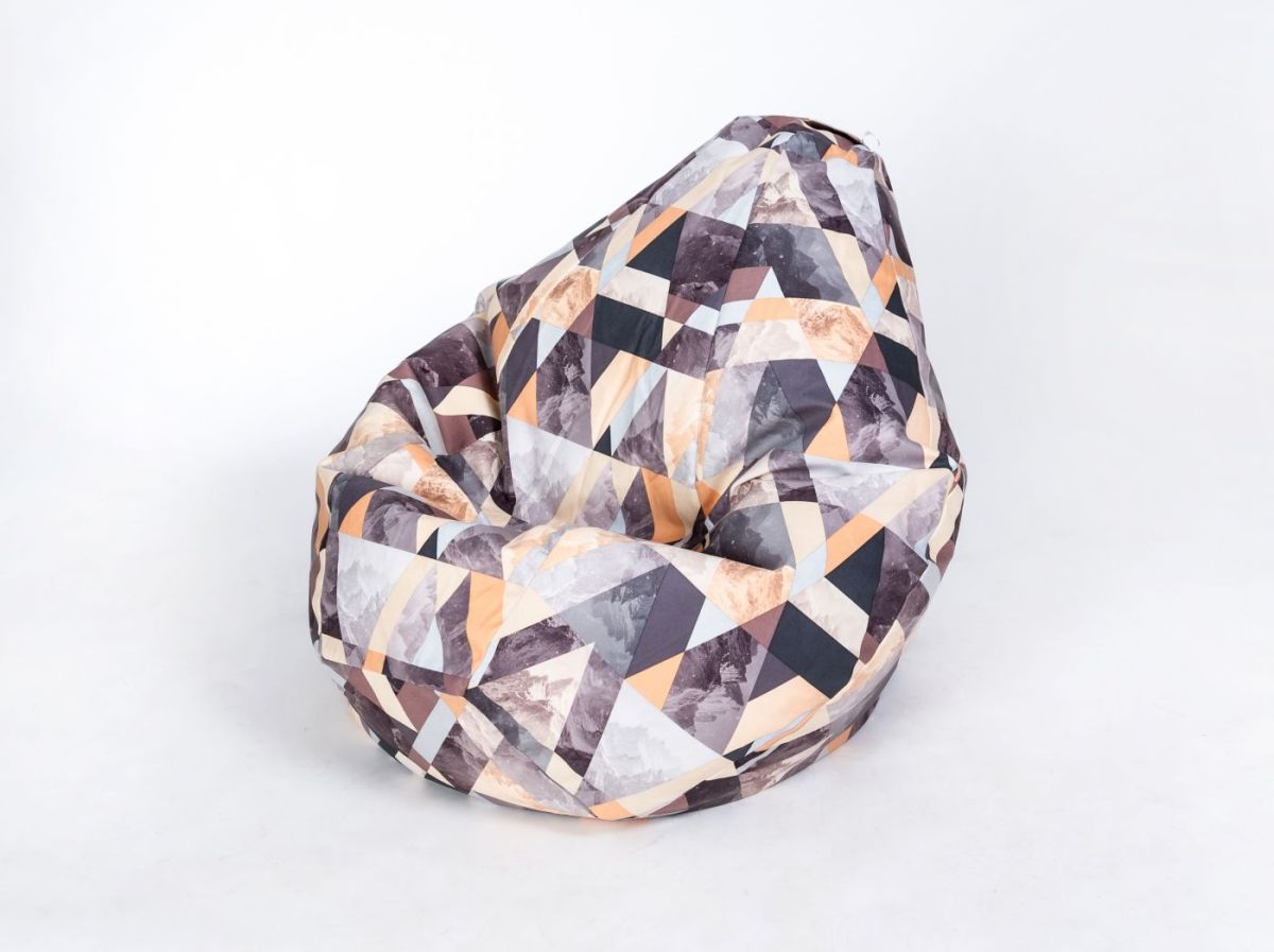 Кресло-мешок Груша Среднее (750*1200) Серия велюр "Принт" | фото 11