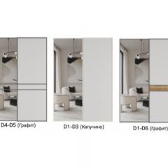 Шкаф-купе 1800 серии SOFT D1+D3+B2+PL1 (2 ящика+1штанга) профиль «Графит» | фото 8