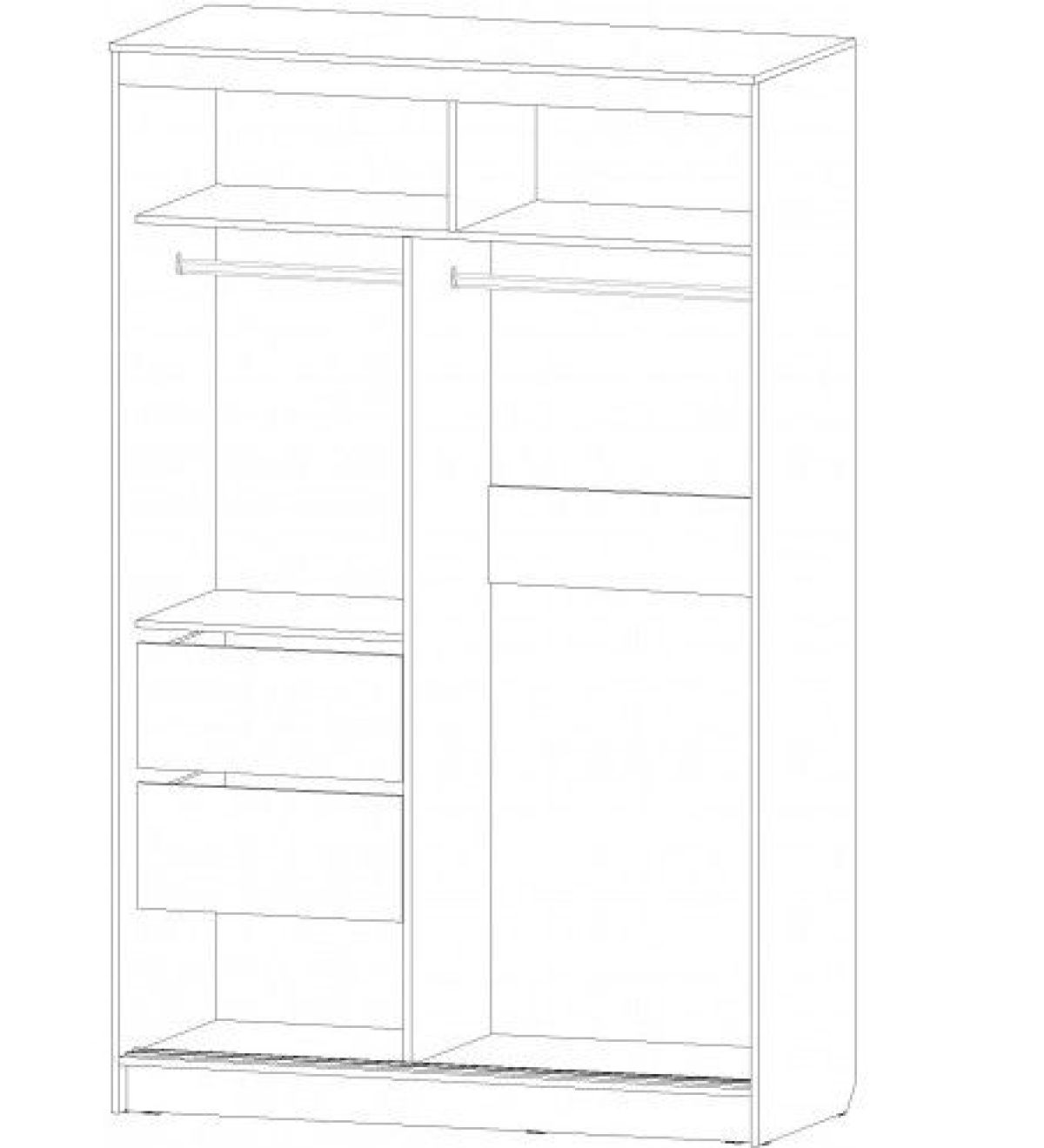 ВЕРОНА Шкаф-купе 1400 (ясень шимо комб.) | фото 2