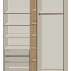 Спальня Серый камень + Кровать (серии «ГЕСТИЯ») Серый камень/Дуб Небраска натуральный | фото 10