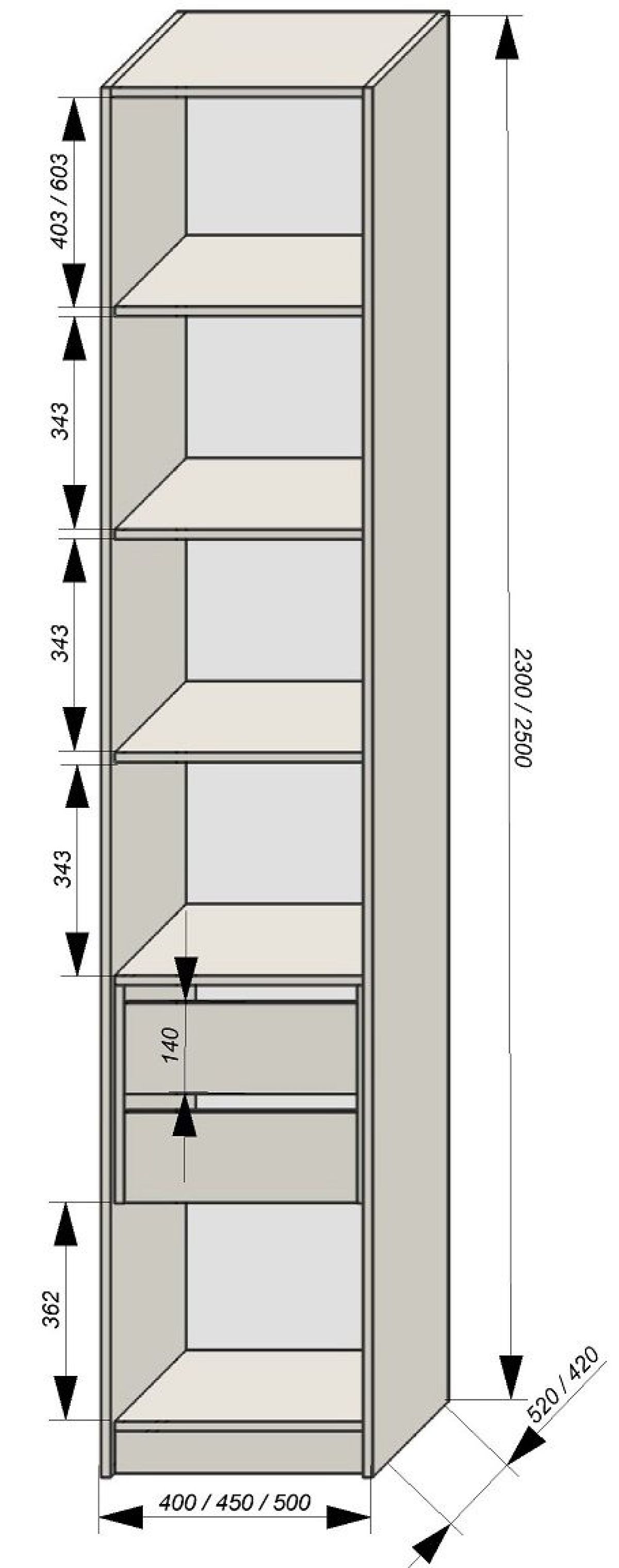 Спальня Серый камень 6 (серии «ГЕСТИЯ») Серый камень/Дуб Небраска натуральный | фото 6