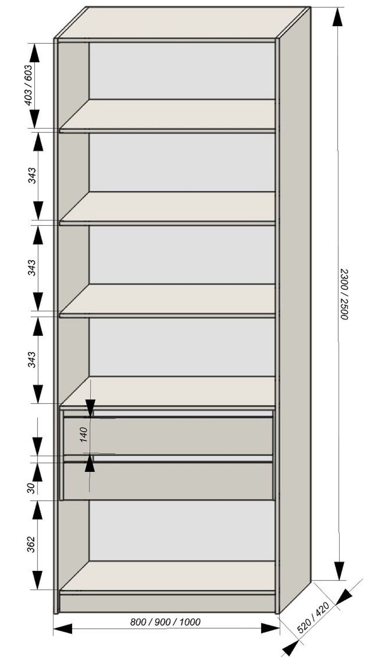 Спальня Серый камень 6 (серии «ГЕСТИЯ») Серый камень/Дуб Небраска натуральный | фото 8