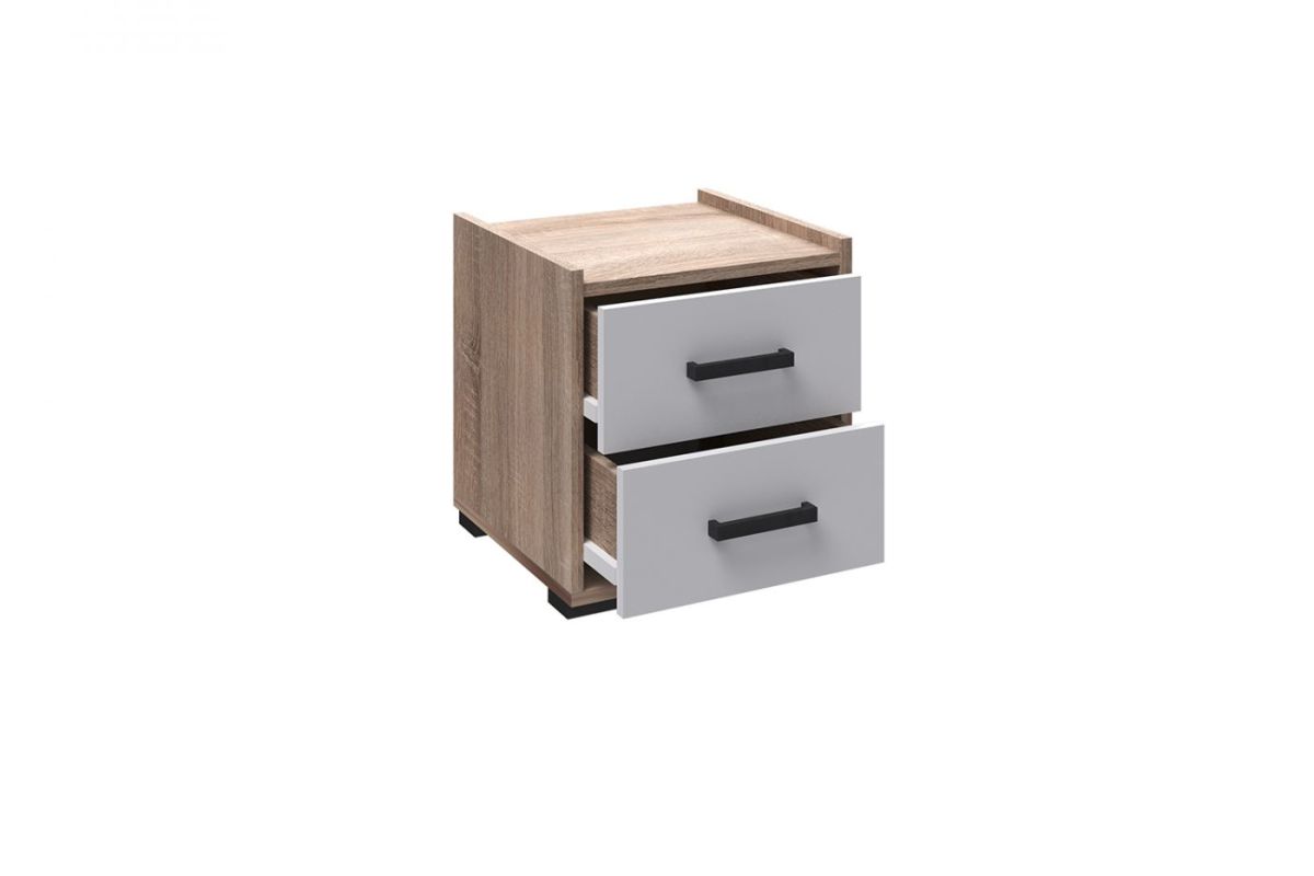 Модульная Спальня Соната (Белый/Дуб Крафт Золотой) | фото 6