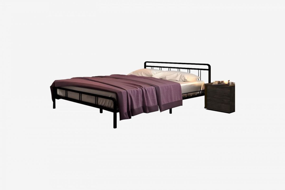 Кровать "Леон" Черная (1200*2000) (ножки-черные) | фото 2