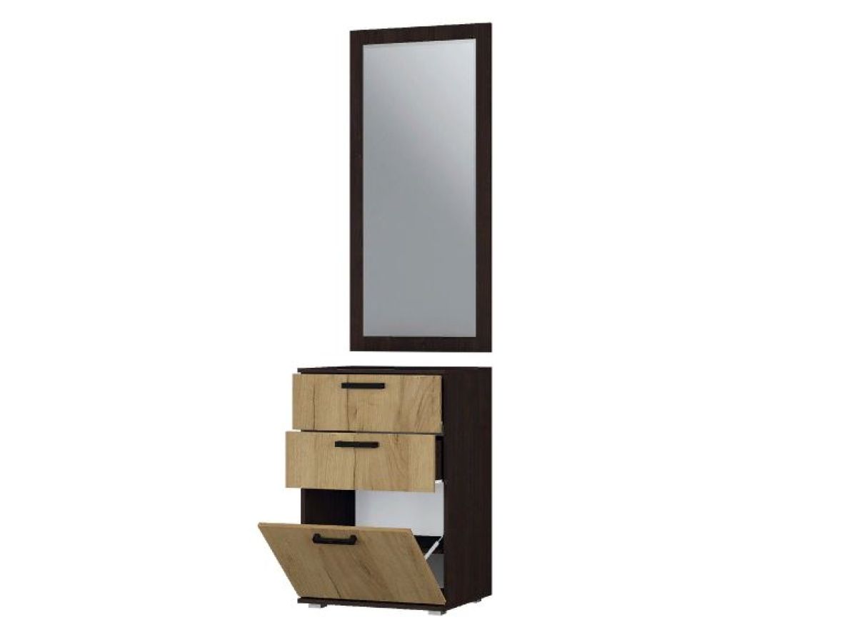 Прихожая Сафари модульная (Венге/Дуб Крафт Золотой) | фото 3