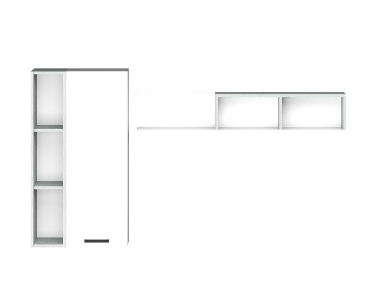 Гостиная Эльза (модульная) Бетонный Камень/Белый | фото 7