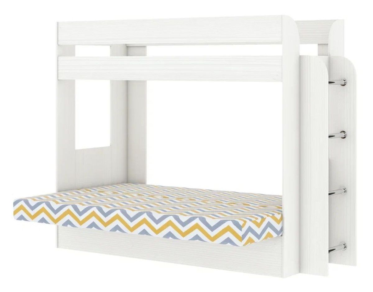 Кровать 2-х ярусная с диваном Карамель 75 (NILS MINT) Бодега светлая | фото 3