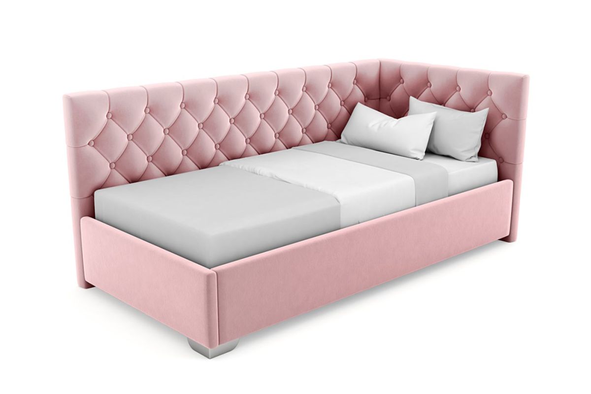 Кровать угловая Виола интерьерная +основание (120х200) | фото 10