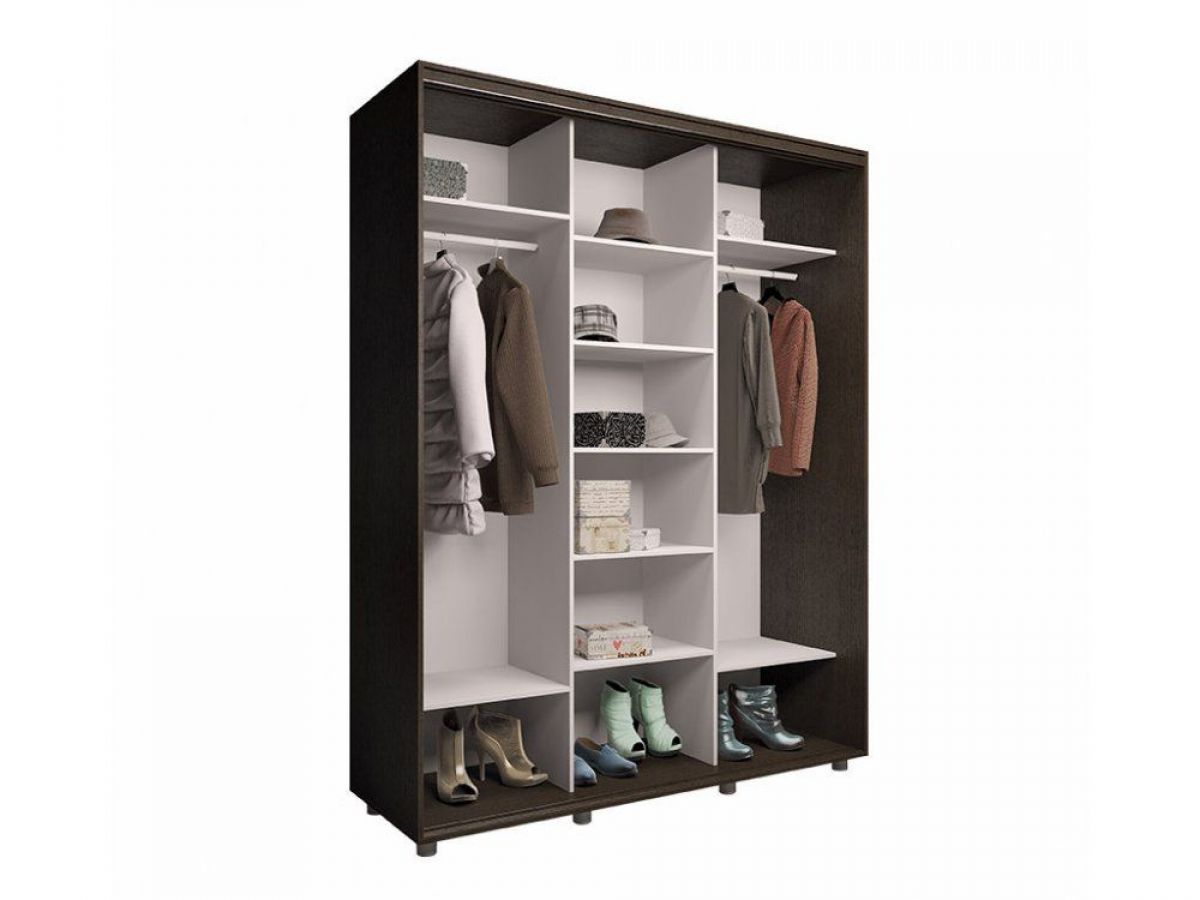Шкаф-купе "Удачный" 3-хдвер. ОУ 24-6-110 (Венге светлый-темный) | фото 2