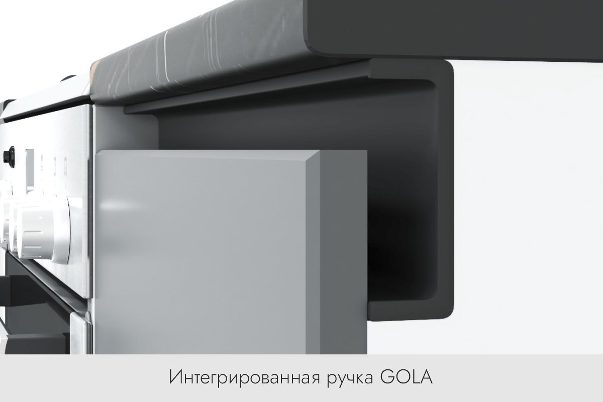 БЬЯНКА Кухонный гарнитур 1,6 белый/лиственница охотская/смоки софт | фото 3