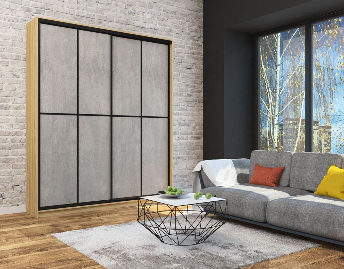 Шкаф-купе Лофт 2000 Шк20-47 (Дуб Сонома) | фото 13