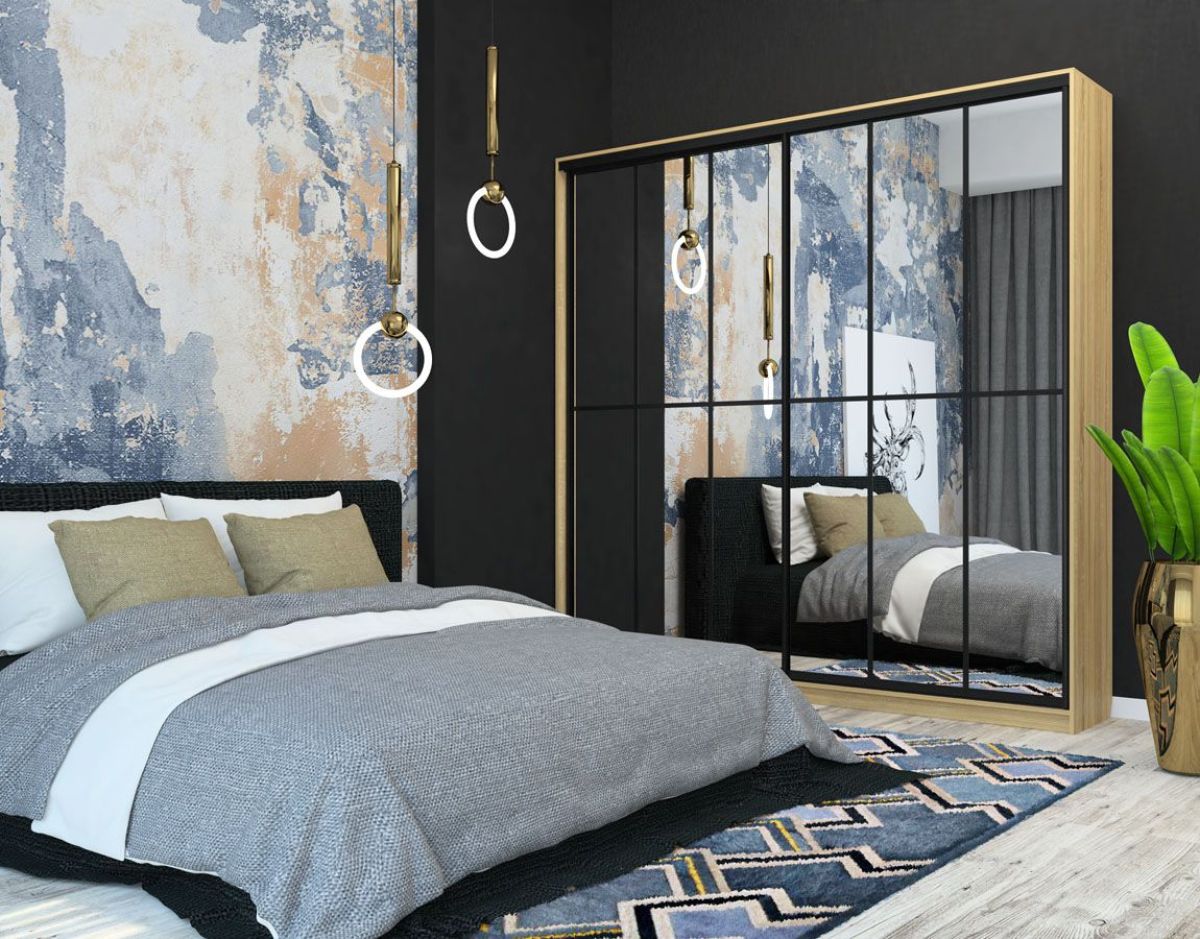 Шкаф-купе Лофт 2400 Шк24-47 (Дуб Сонома) | фото 10