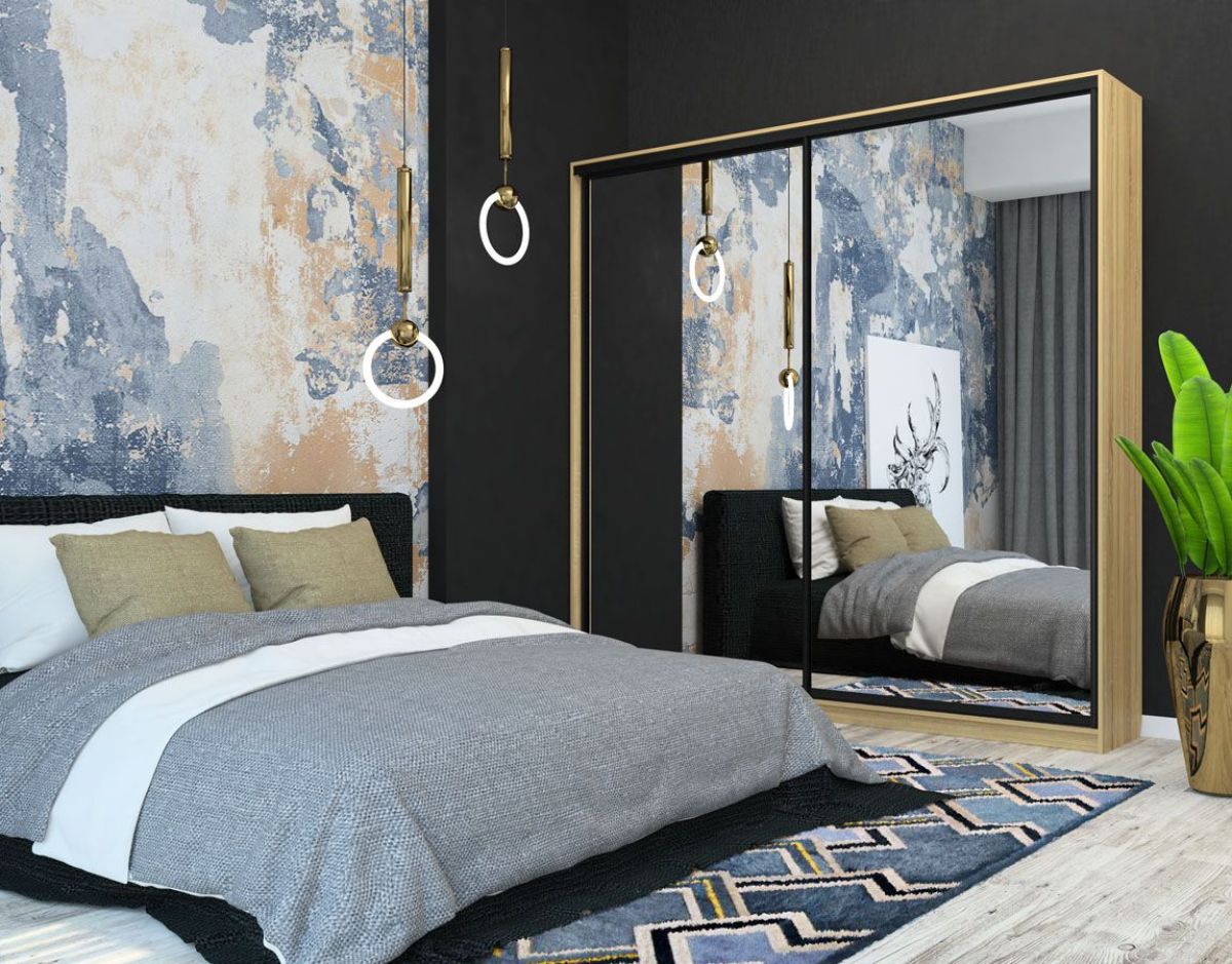 Шкаф-купе Лофт 2400 Шк24-60 (Дуб Сонома) | фото 12