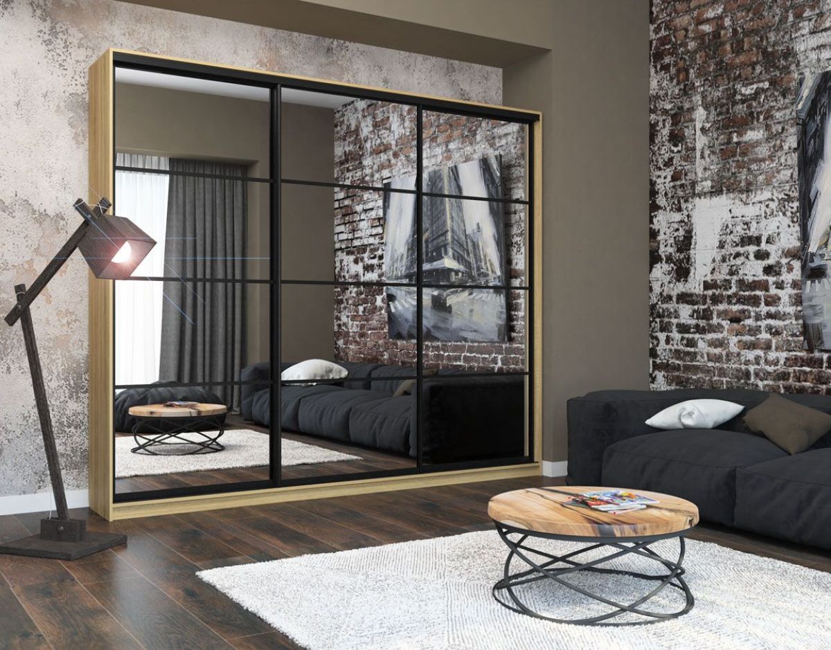 Шкаф-купе Лофт 3000 Шк30-47 (Дуб Сонома) | фото 10