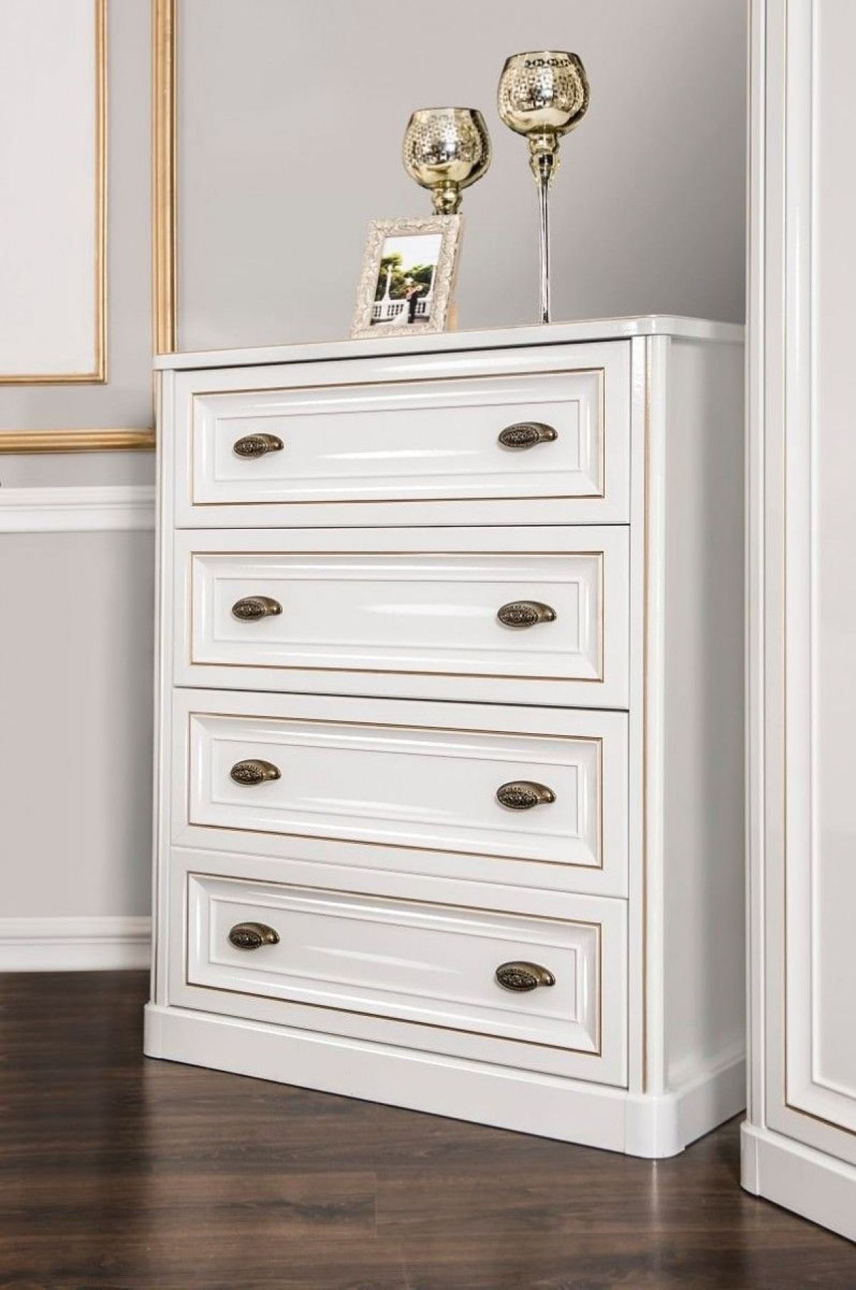 Спальня Натали 3-х ств (белый глянец/экокожа) | фото 4