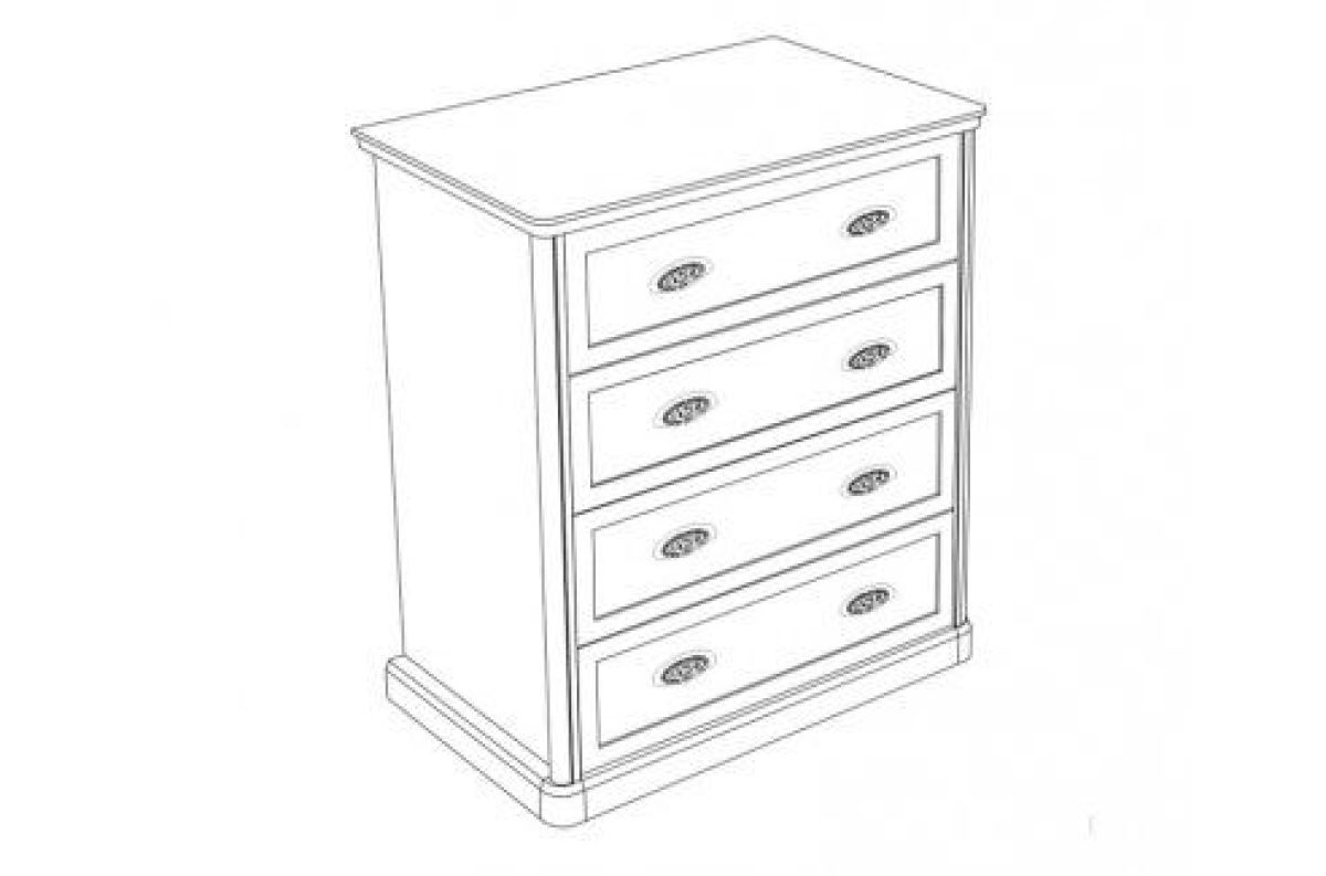 Комод узкий Натали 4 ящика | фото 2