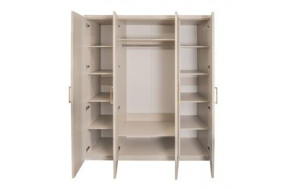 Шкаф 4-х ств с зеркалами Мокко (бежевый) | фото 2