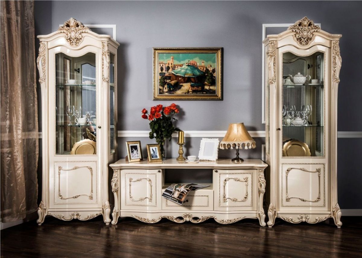 Витрина одностворчатая Джоконда (крем глянец) | фото 3