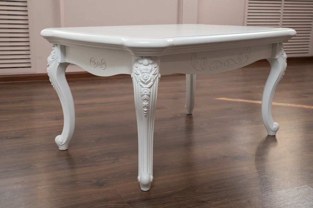 Стол журнальный прямоугольный Мишель (белый матовый) | фото 4