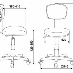 Стул компьютерный Бюрократ CH-W299/LB/TW-55 | фото 6