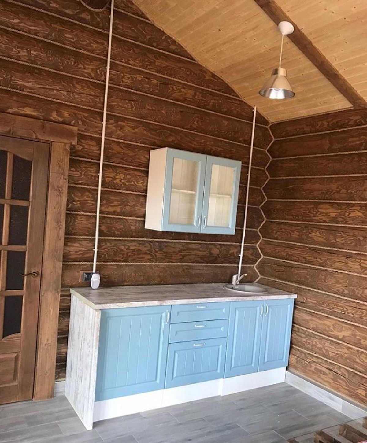 Кухонный гарнитур Принцесса 2000 Арктик/Мурено (модульный) Горизонт | фото 11