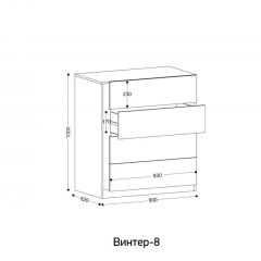 ВИНТЕР - 8 Комод 4 ящика | фото 2