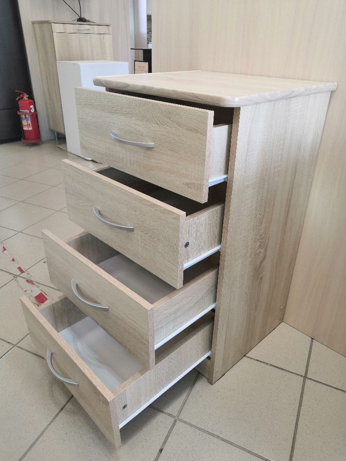 Комод 480 с 4-ящиками (Дуб сонома светлый) | фото 2