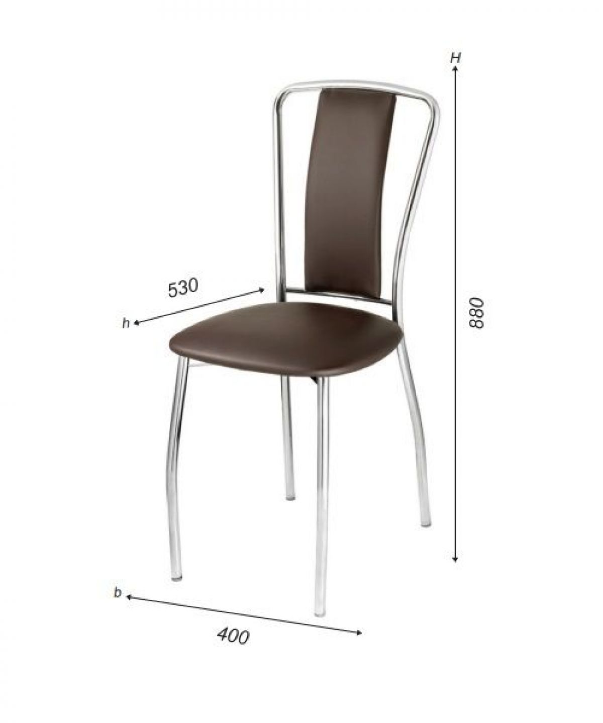 Стул Лилия-М А1.05-02 (Стандарт) хром/кожзам (4 шт.) | фото 2