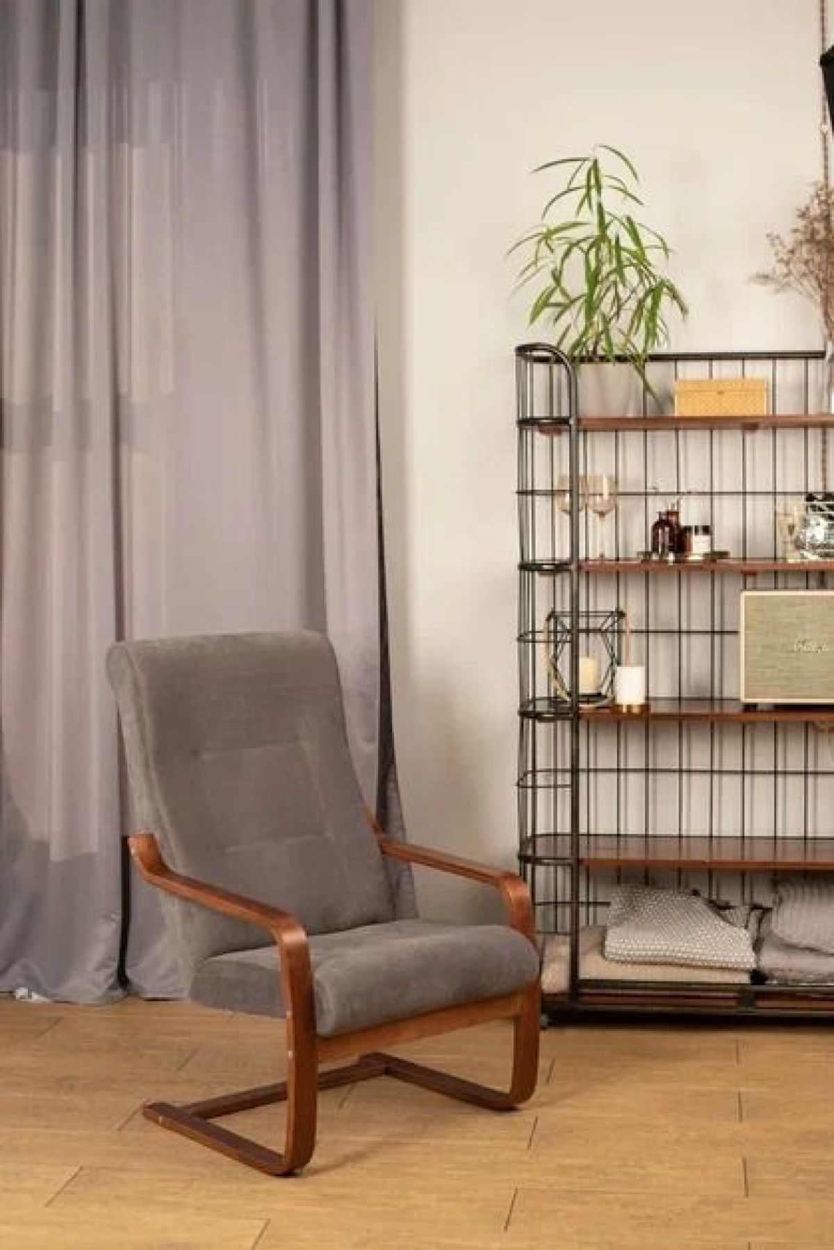 Кресло для отдыха (пружинка) РЕЛАКС 37-Т-ГР (графит) | фото 5