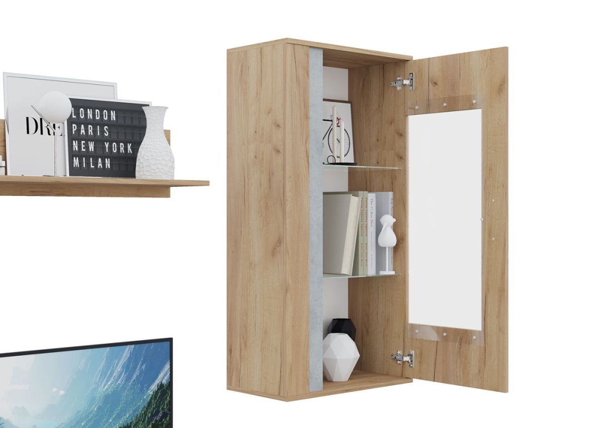 Гостиная Омега (Крафт золотой-Бетон) | фото 6