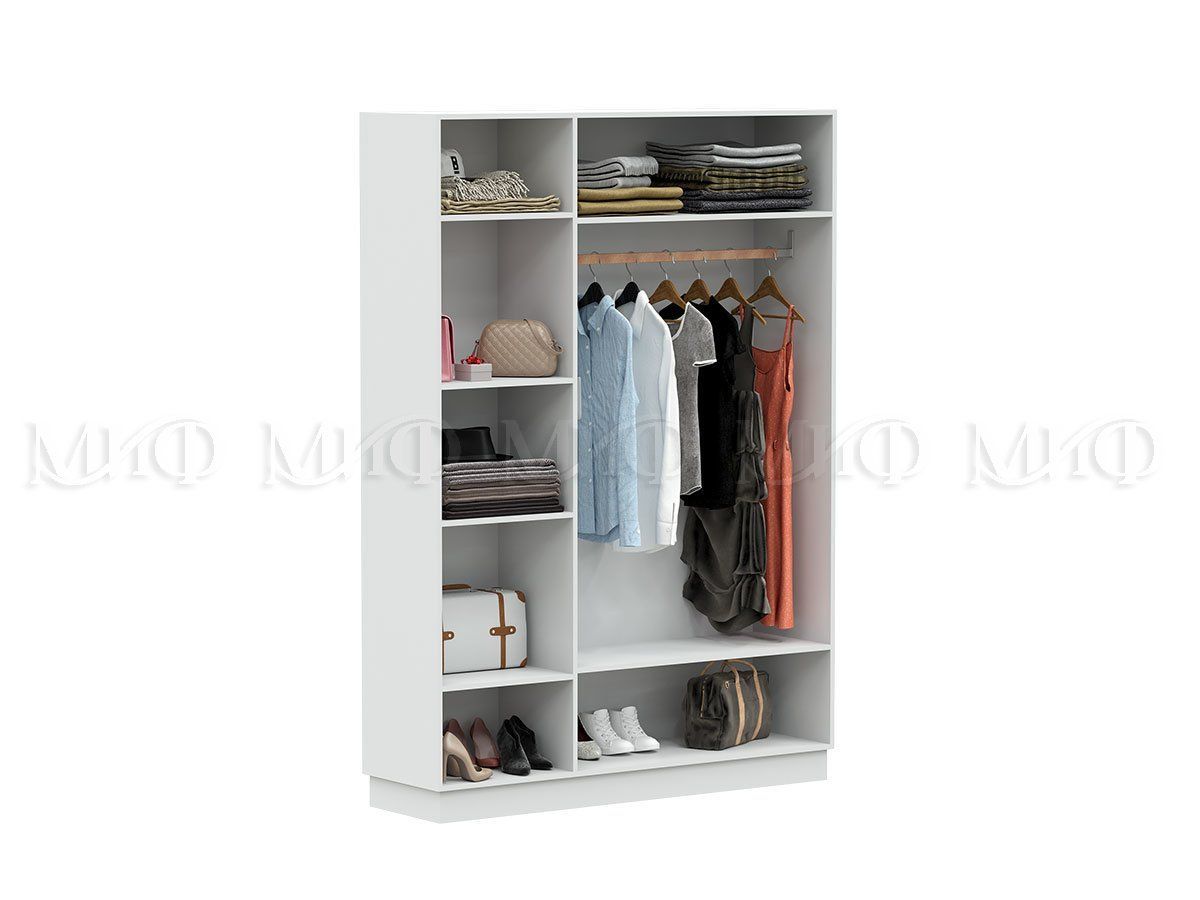 МАГНОЛИЯ Шкаф 3-х створчатый (Белый глянец/Белый) | фото 2