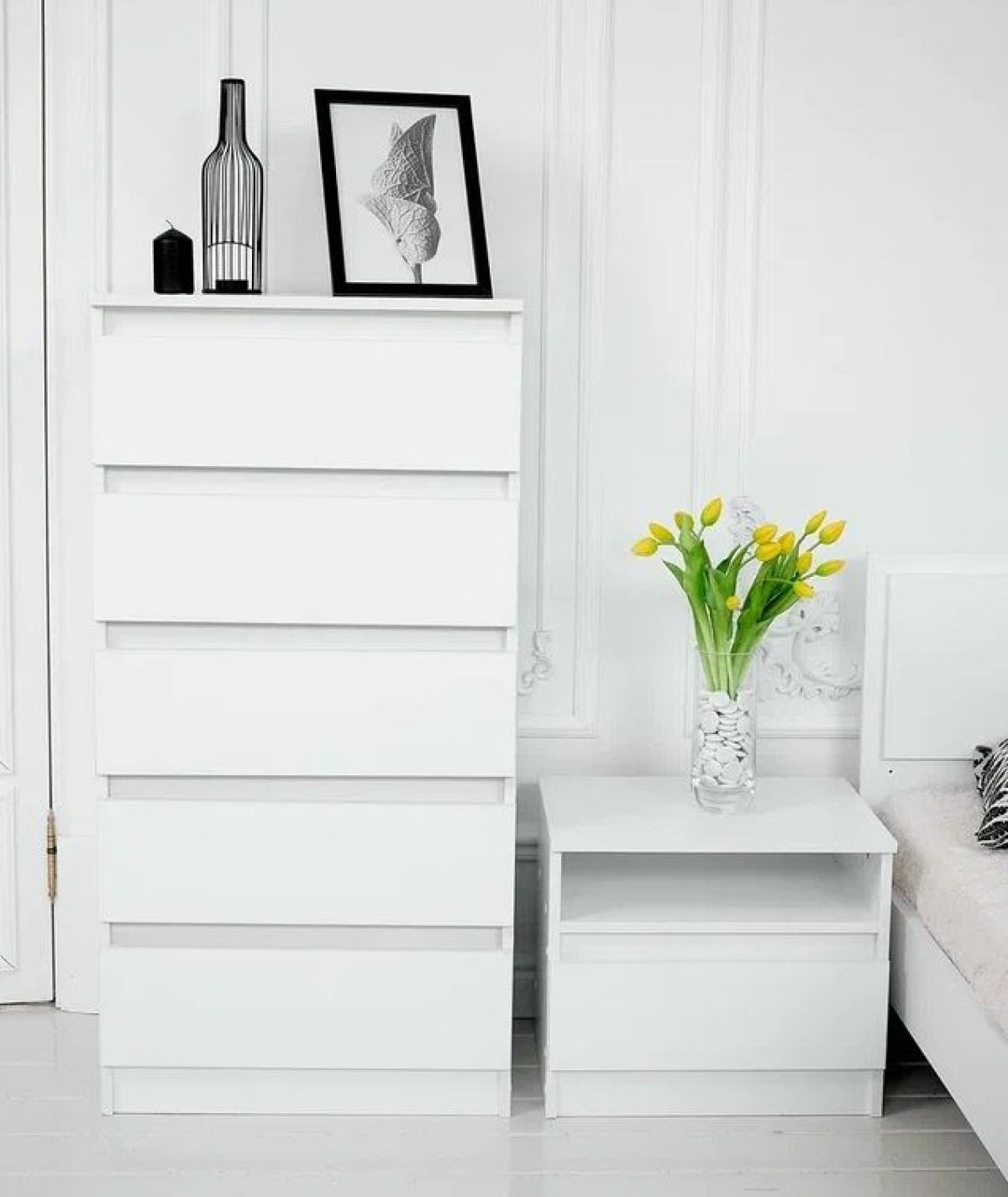 Спальный гарнитур Парус (Белый/Белый) модульный | фото 20