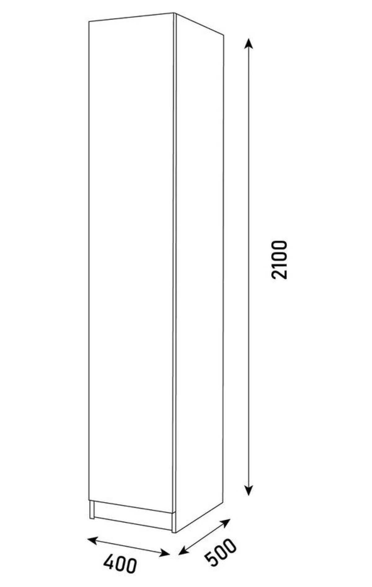 Спальный гарнитур Парус (Белый/Дуб Вотан) модульный | фото 16