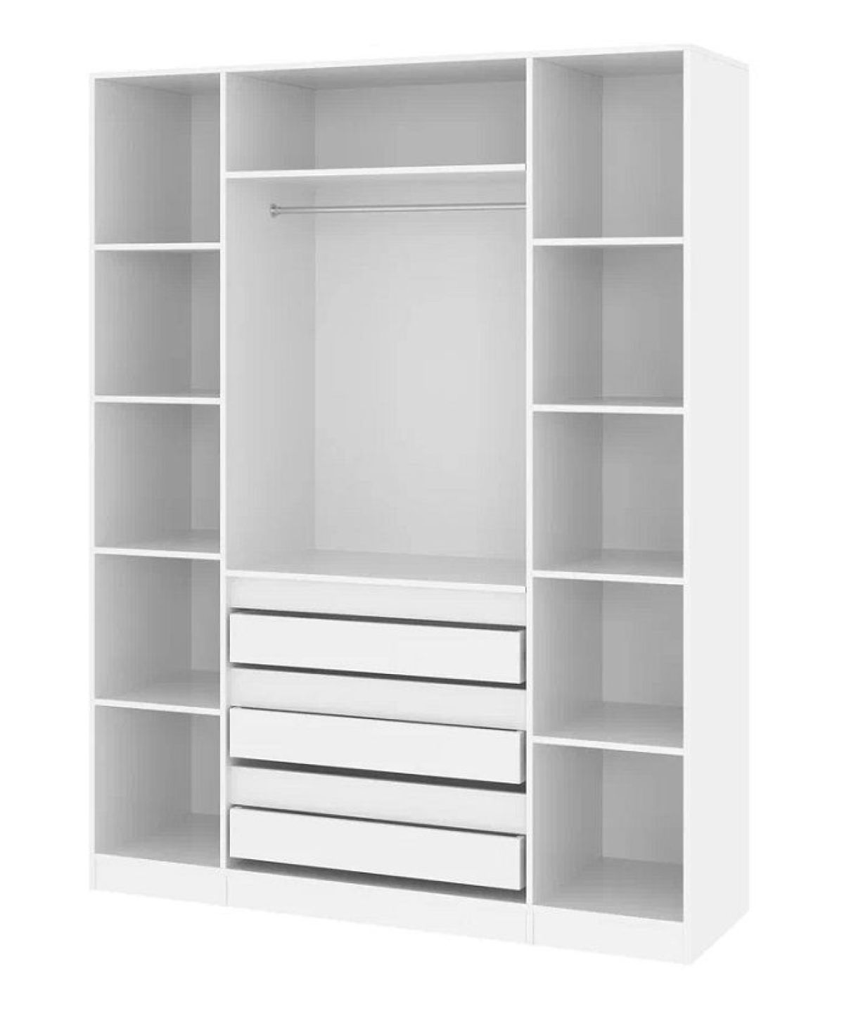 Спальный гарнитур Парус (Белый/Белый) 1400 (Вариант-2) | фото 6