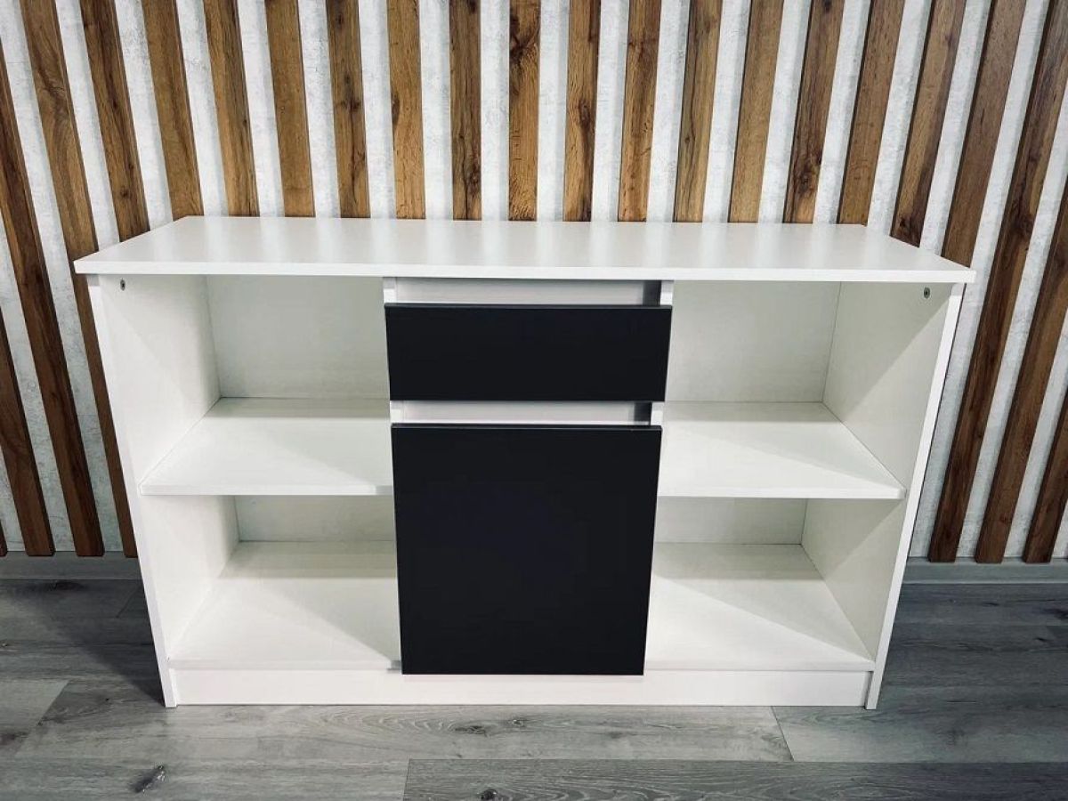 Тумба ТВ малая Парус (Белый/Графит) | фото 3