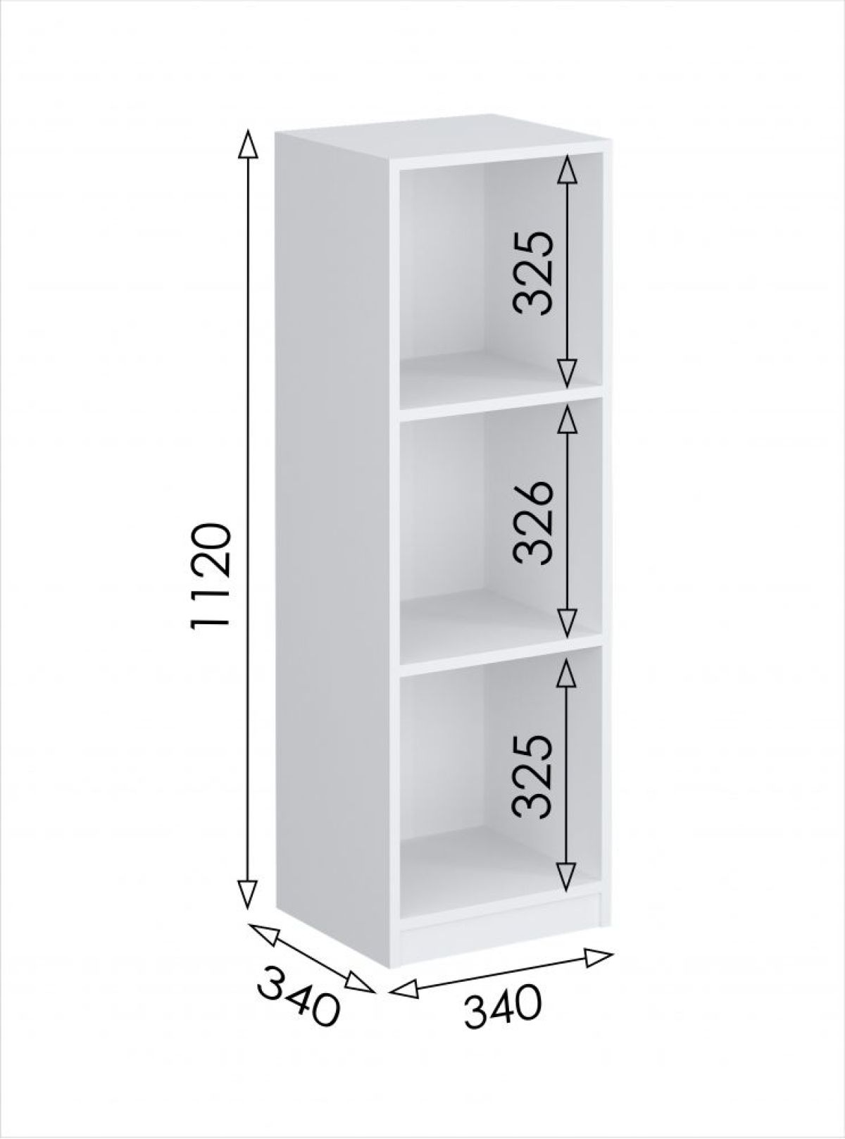 Пенал открытый мини Париж (Белый тиснение) | фото 3