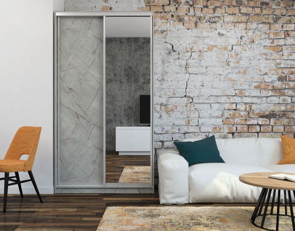 Шкаф-купе Ксения 1400 ЛДСП/Зеркало (ЛДСП 2 кат.) | фото 3