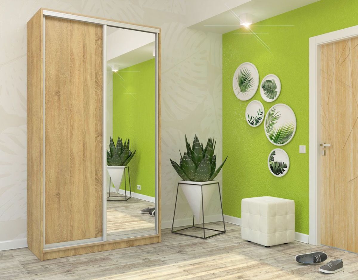 Шкаф-купе Ксения 1400 ЛДСП/Зеркало (ЛДСП 2 кат.) | фото 7